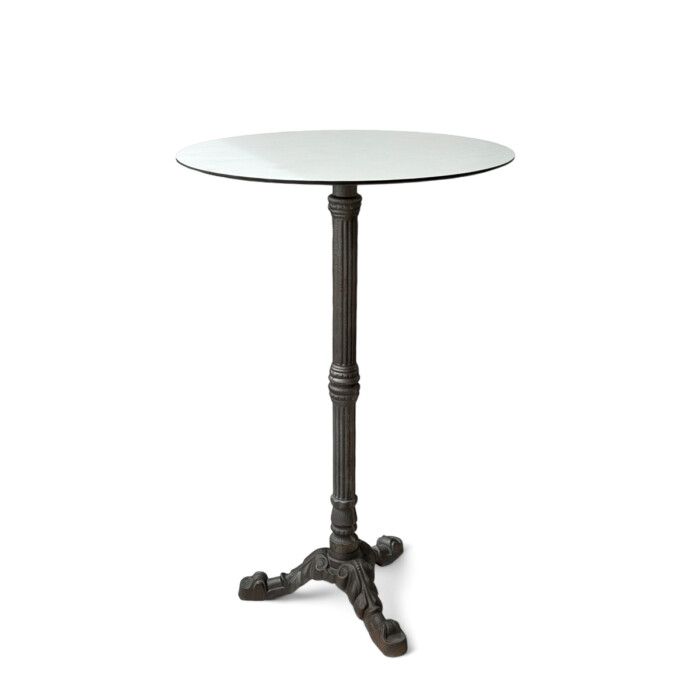 tavolo alto mangia in piedi ghisa design