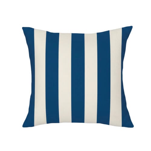 strisce bianco blu cuscini righe dolcevita allestimento eventi copia