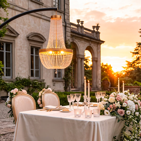 lampadario-arco-cristallo-allestimento-tavolo-sposi-matrimonio-villa