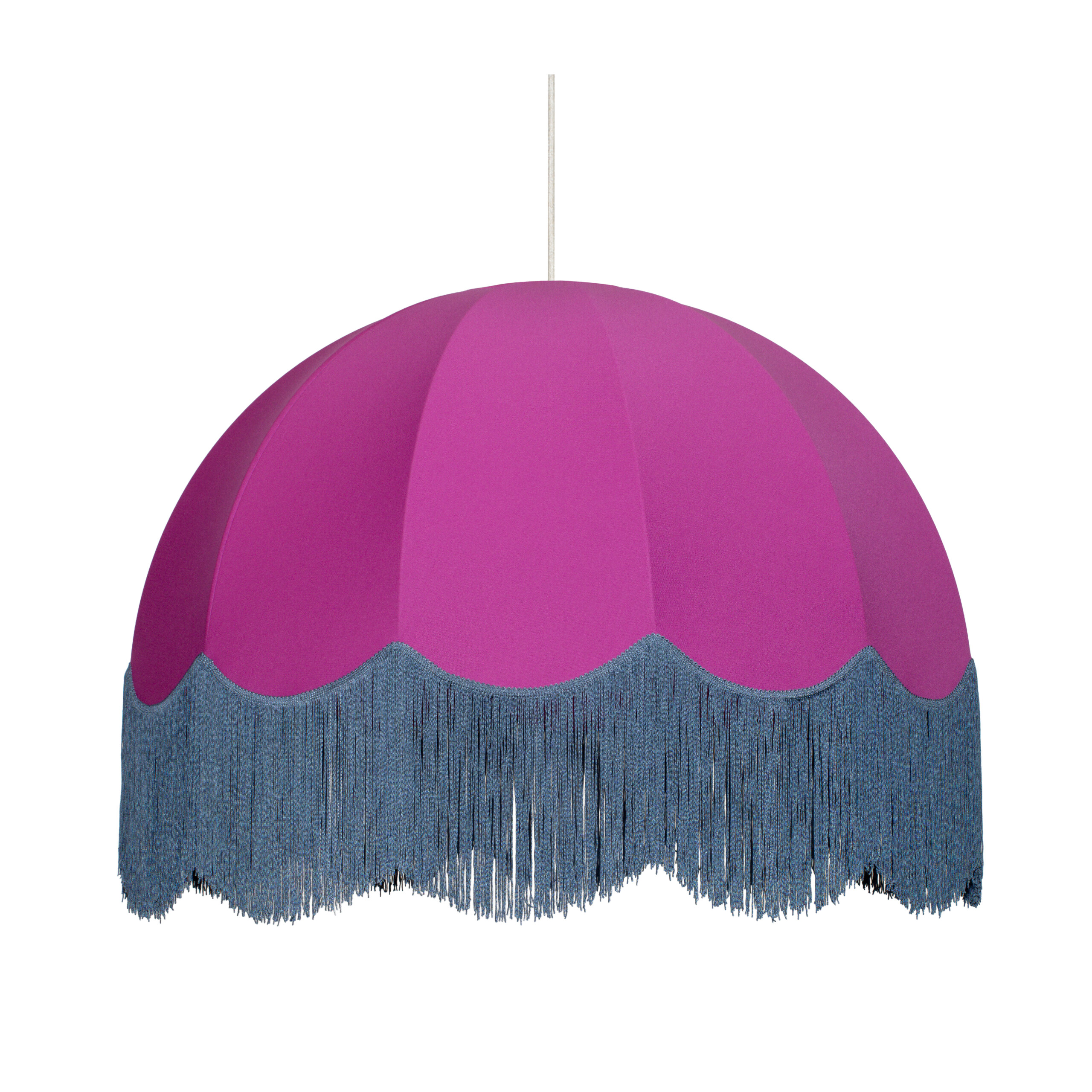lampadario colorato tessuto a frange noleggio eventi matrimoni con arco